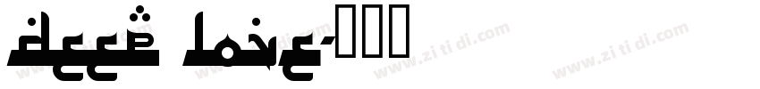 deep love字体转换